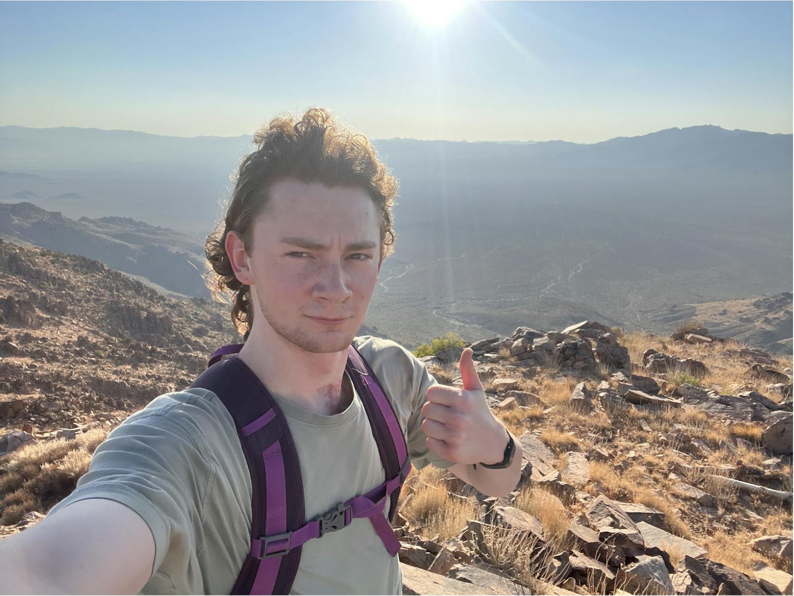 COURTESY OF LEMON DOROSHOW
Doroshow looks forward to returning to his hobby of hiking in search of a survey marker.