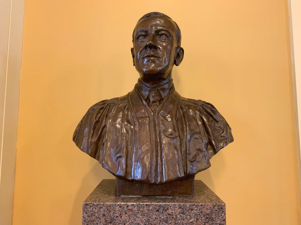 COURTESY OF MORGAN OME
A bust of Woodrow Wilson sits in Mason Hall.