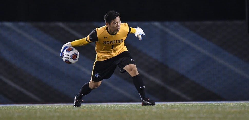 HOPKINSSPORTS.COM
The men’s soccer team had won their first 11 games until Saturday’s loss.