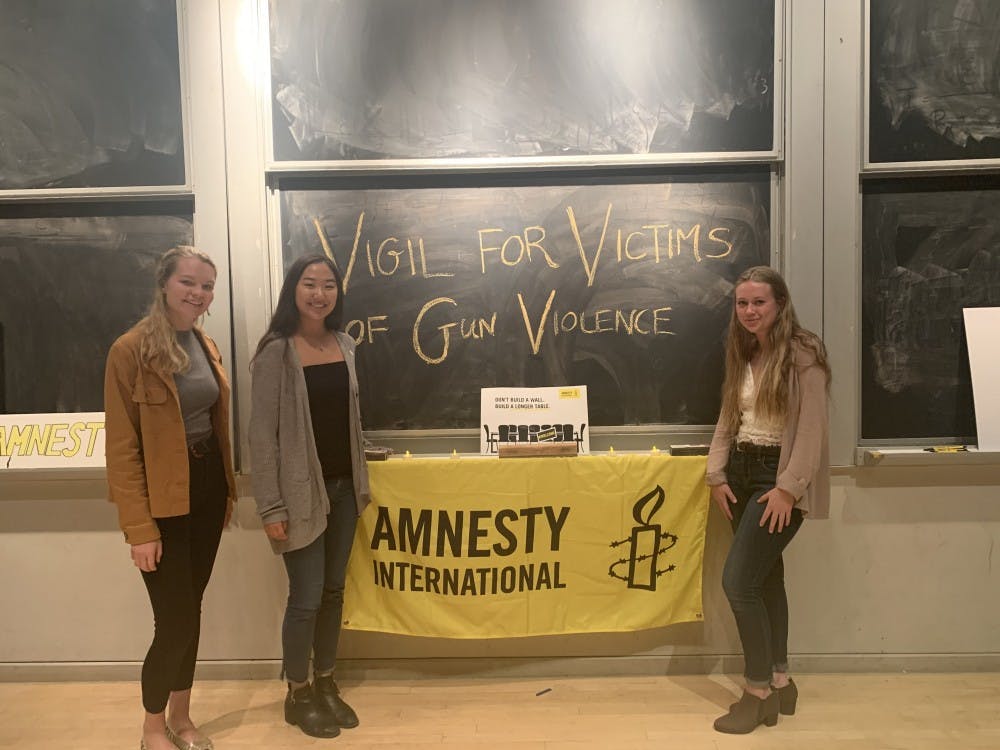 COURTESY OF RYAN AGHAMOHAMMADI

Webster discussed his views on common-sense policies on gun violence.