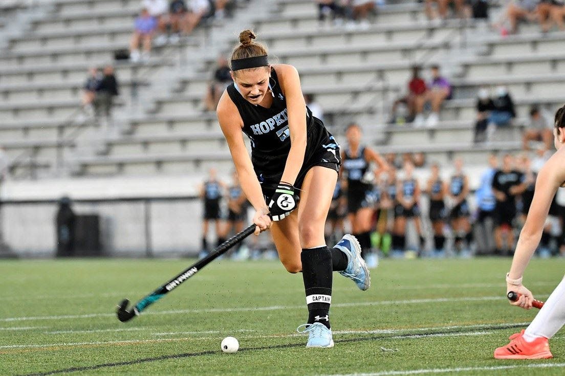 COURTESY OF HOPKINSSPORTS.COM
Senior Abby Birk scored the first goal of the game off an assist from junior Tessa Erickson.