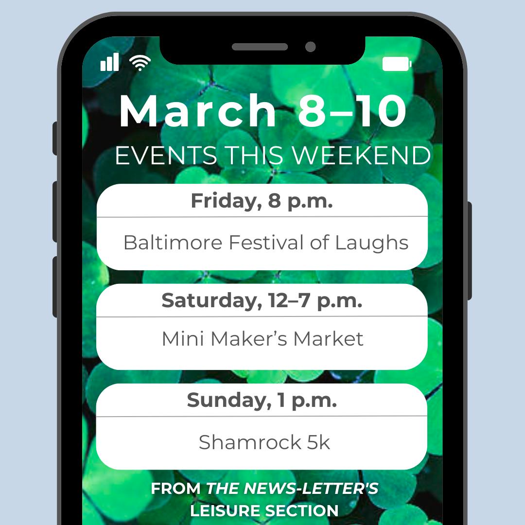 ARUSA MALIK / DESIGN AND LAYOUT EDITOR
Celebrate Saint Patrick’s Day with a fun run and a lively parade in downtown Baltimore!