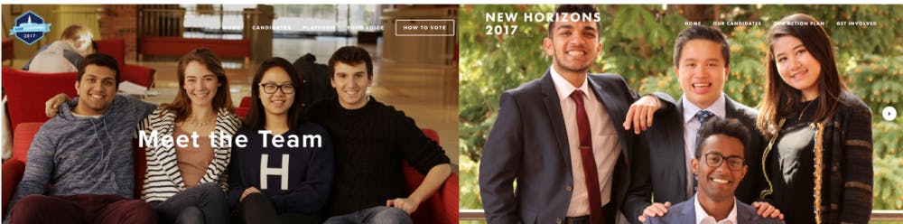 COURTESY OF NEW HORIZONS AND HOP FORWARD
Voting for the SGA elections begins on Friday.