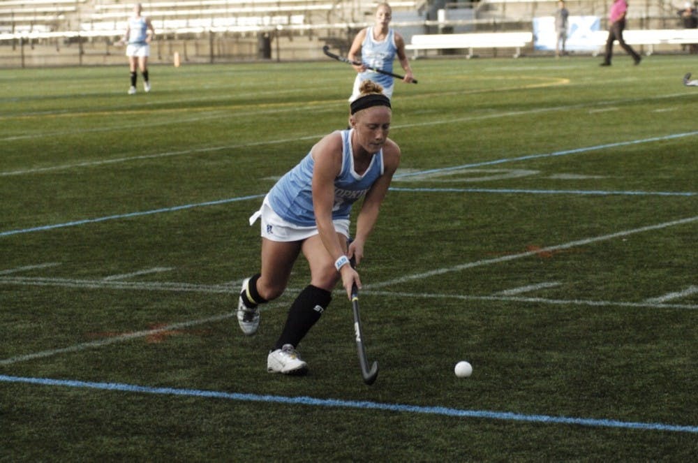 LEON SANTAHNKUMAR/PHOTOGRAPHY EDITOR
Captain Kiana Duncan gets ready to clear the ball downfield as the Lady Jays battle Muhlenberg.
