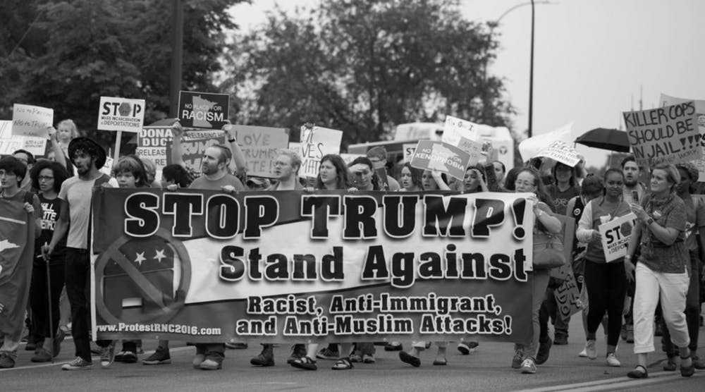  FIBONACCI BLUE/cC-By-2.0
Donald Trump’s failure to exhibit empathy has sparked many protests amongst minority groups.