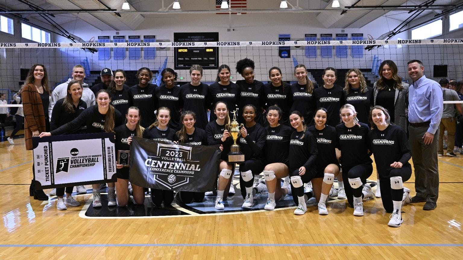 COURTESY OF HOPKINSSPORTS.COM
Women's volleyball won their seventh straight Centennial Conference Championship on Sunday.