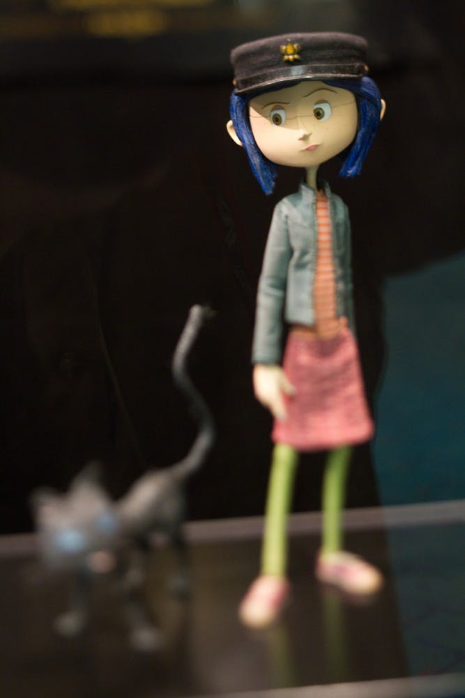 The Portland International Airport was having an exhibit on 3-D art. They had an actual set piece from the movie Coraline and it was fun to photograph.