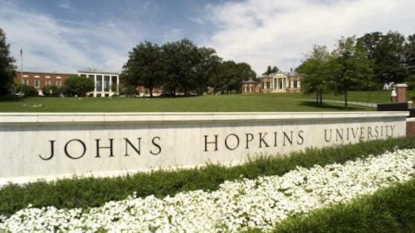JHU sign
