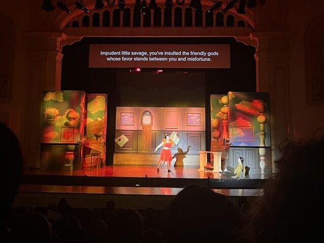 COURTESY OF EMA IWASAKI
Peabody Opera Theater showcased two colorful and comedic shows from Thursday, Nov. 21 to Sunday, Nov. 24 — including L'enfant et les sortilèges, which tells the story of a petulant child.