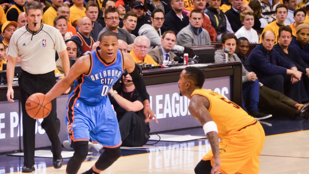 ERIK DROST/CC BY 2.0
Russell Westbrook continues his contract with Oklahoma City Thunder.