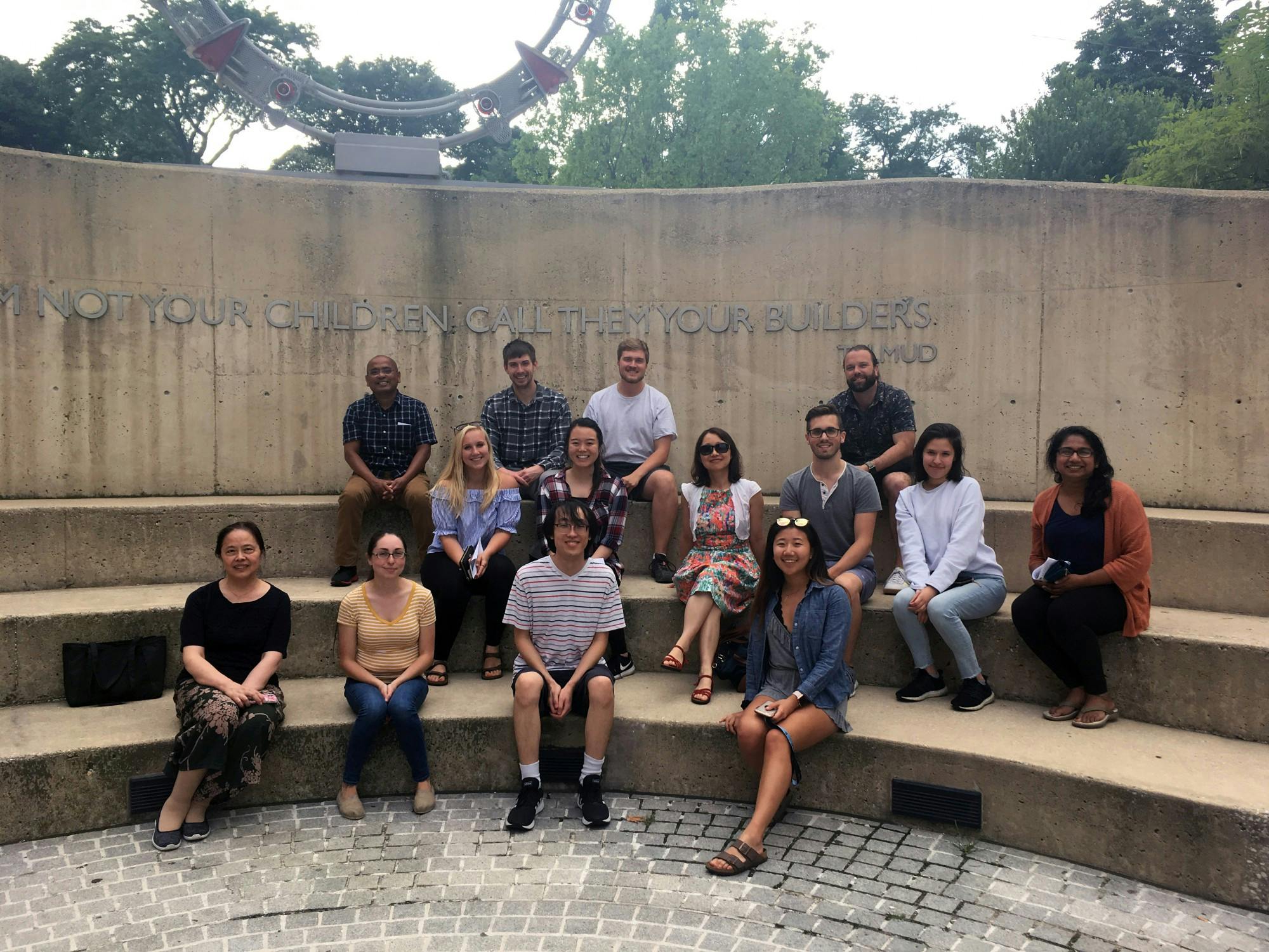 COURTESY OF XIN CHEN
Professor Chen poses with members of her lab that studies epigenetics.