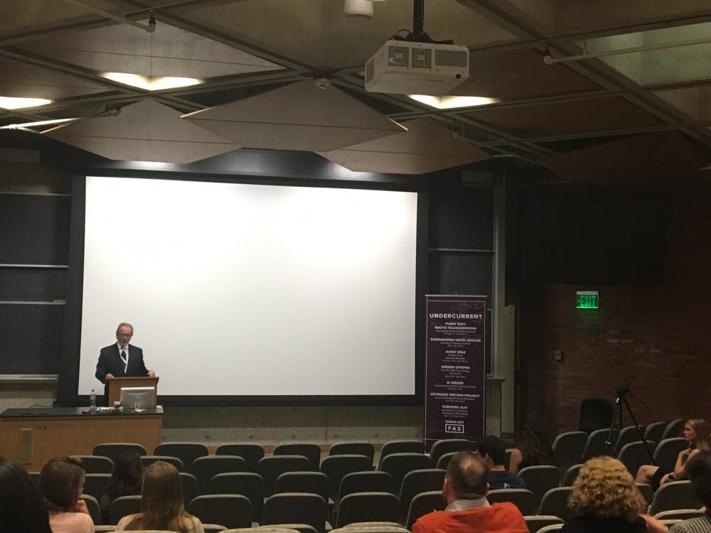 COURTESY OF SAMANTHA SETO
Students gathered in Mudd Hall to listen to VWP founder Ron Capps.