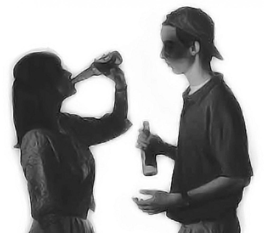 HAMILTON - June 6, 1996 Illustration for teen drinking. Under age and under the influence: why do some teens drinks and how can parents deal with it? Story by Mary Pat Elliott Photo by Scott Gardner