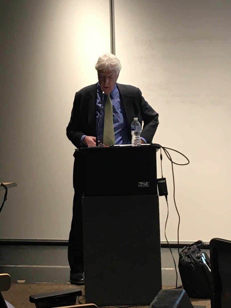 COURTESY OF ALYSSA WOODEN
Visiting professor Jonathan Cole talked modern undergraduate education.