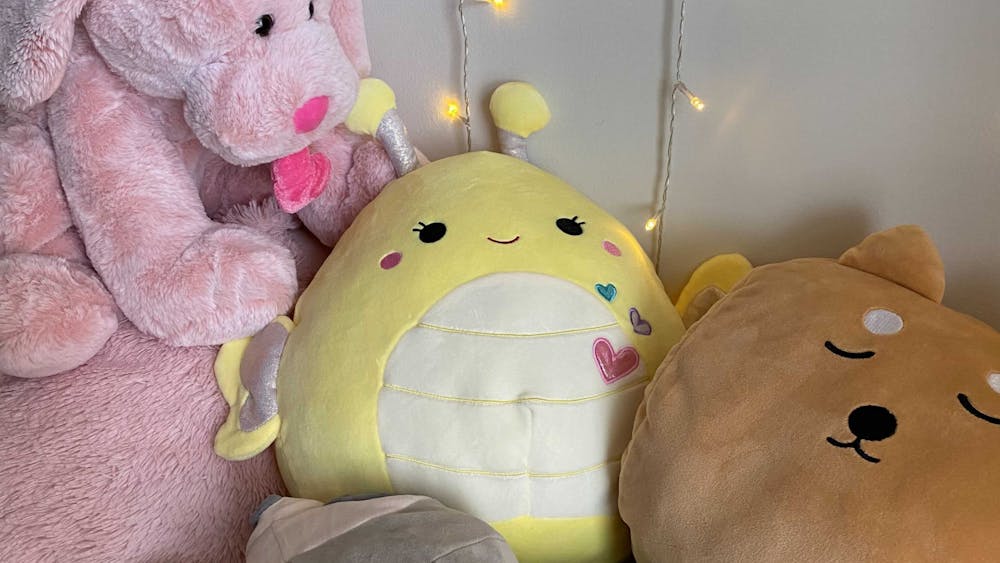 COURTESY OF ROSIE JANG&nbsp;
Jang enjoys the company of her Squishmallows.