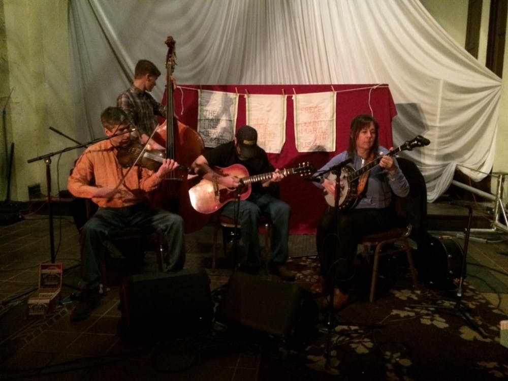  COURTESY OF BRAD KOLODNER
Square dances often feature live music like the acoustic quartet that played last week’s event.