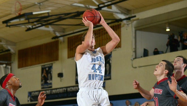 hopkinssports.com
Sophomore guard Kyle Doran provided several clutch threes.