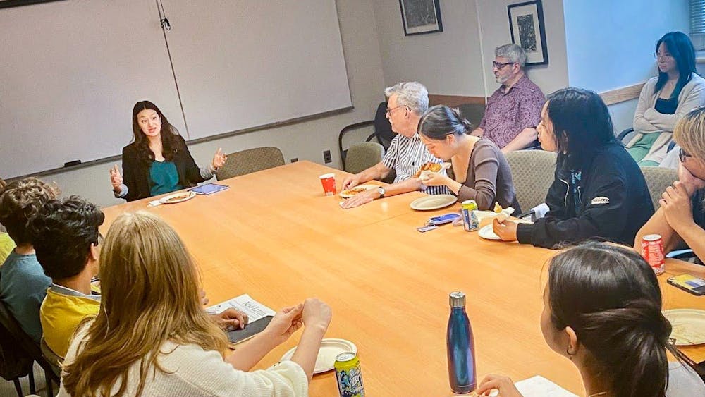 COURTESY OF NICK DAUM
Glory Liu is the first speaker from the “Faculty Globetrotters” lineup of the Aronson Center Speaker Series, which gives focus to new faculty members on Homewood Campus.