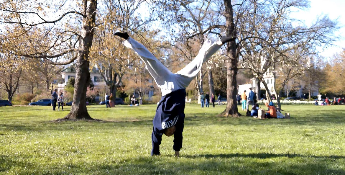 COURTESY OF EMI GONZALEZ&nbsp;
Gonzalez recommends heading to Sherwood Gardens if you’re looking for a beautiful spot to do some work.&nbsp;
