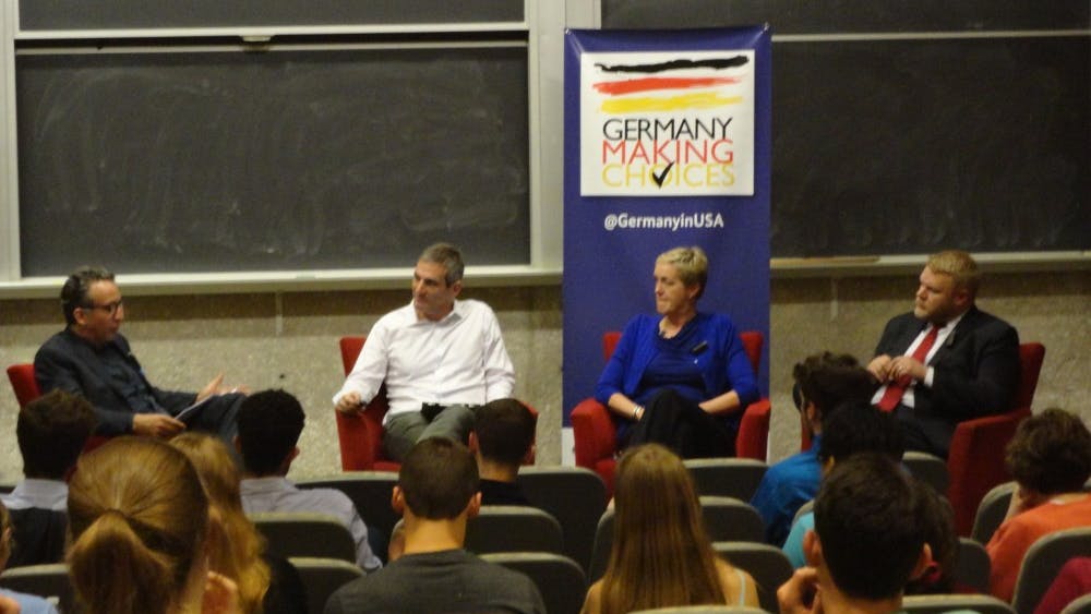 SAMANTHA SETO/PHOTOGRAPHY STAFF
Panelists discussed the role of far-right parties in German politics. 