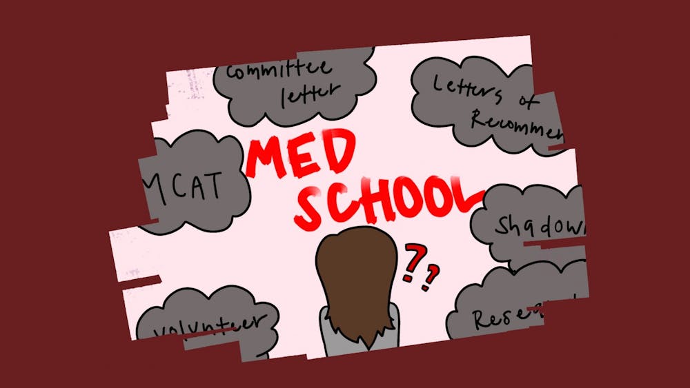 ROSIE JANG/CARTOONS EDITOR
Students must confront many factors when deciding whether this is the year to apply to medical school.&nbsp;