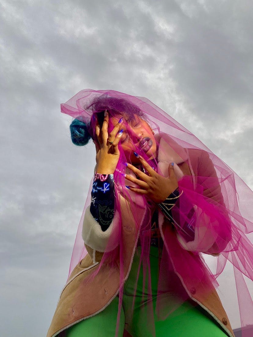 COURTESY OF PEDESTAL (CELESTE O’CONNOR &amp; MECCA MCDONALD)
Pedestal showcases vibrant colors and creativity with Taylor, a recurring client.