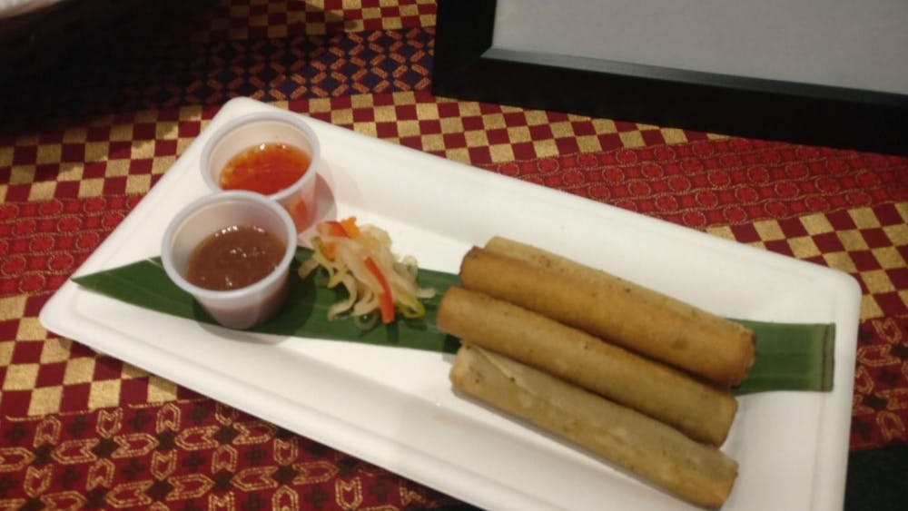 COURTESY OF JESSE WU
Lumpia, a Filipino dish served by Chef Rey Eugenio at his new pop-up.