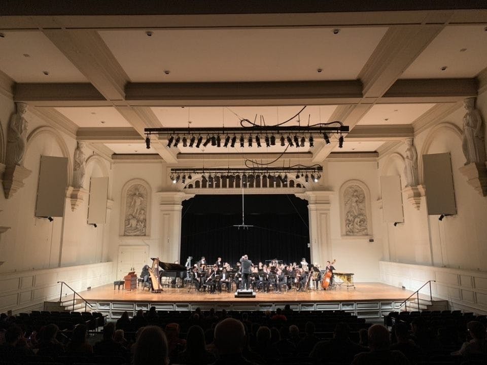 COURTESY OF EUNICE PARK
The Peabody Wind Ensemble performed 20th-Century classical works. 