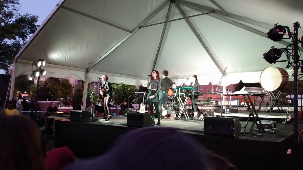 COURTESY OF CLAIRE GOUDREAU
Echosmith performed at Jamtoberfest this year and closed the concert with “Cool Kids.”
