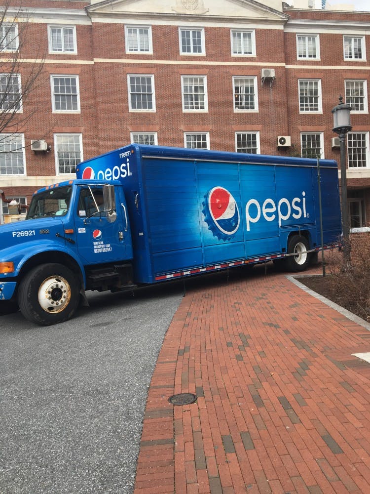 The PepsiCo contract ensures that 80 percent of beverages at Hopkins are made by Pepsi.