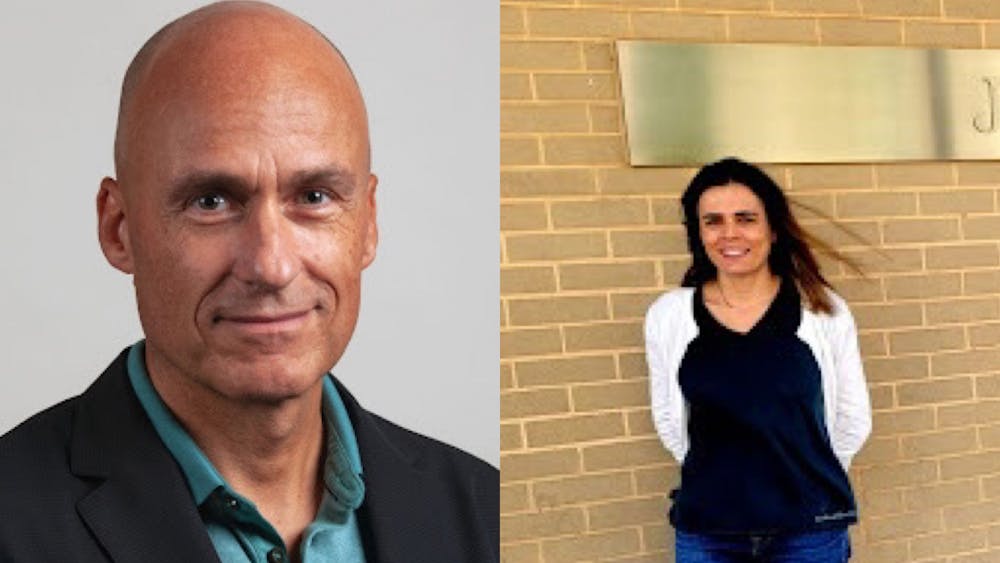 COURTESY OF GEORGE DIMOPOULOS AND MARIA LUISA SIMÕES
Dimopoulos (left) and Simões (right) are two members of the team that identified an important gene in malaria transmission.