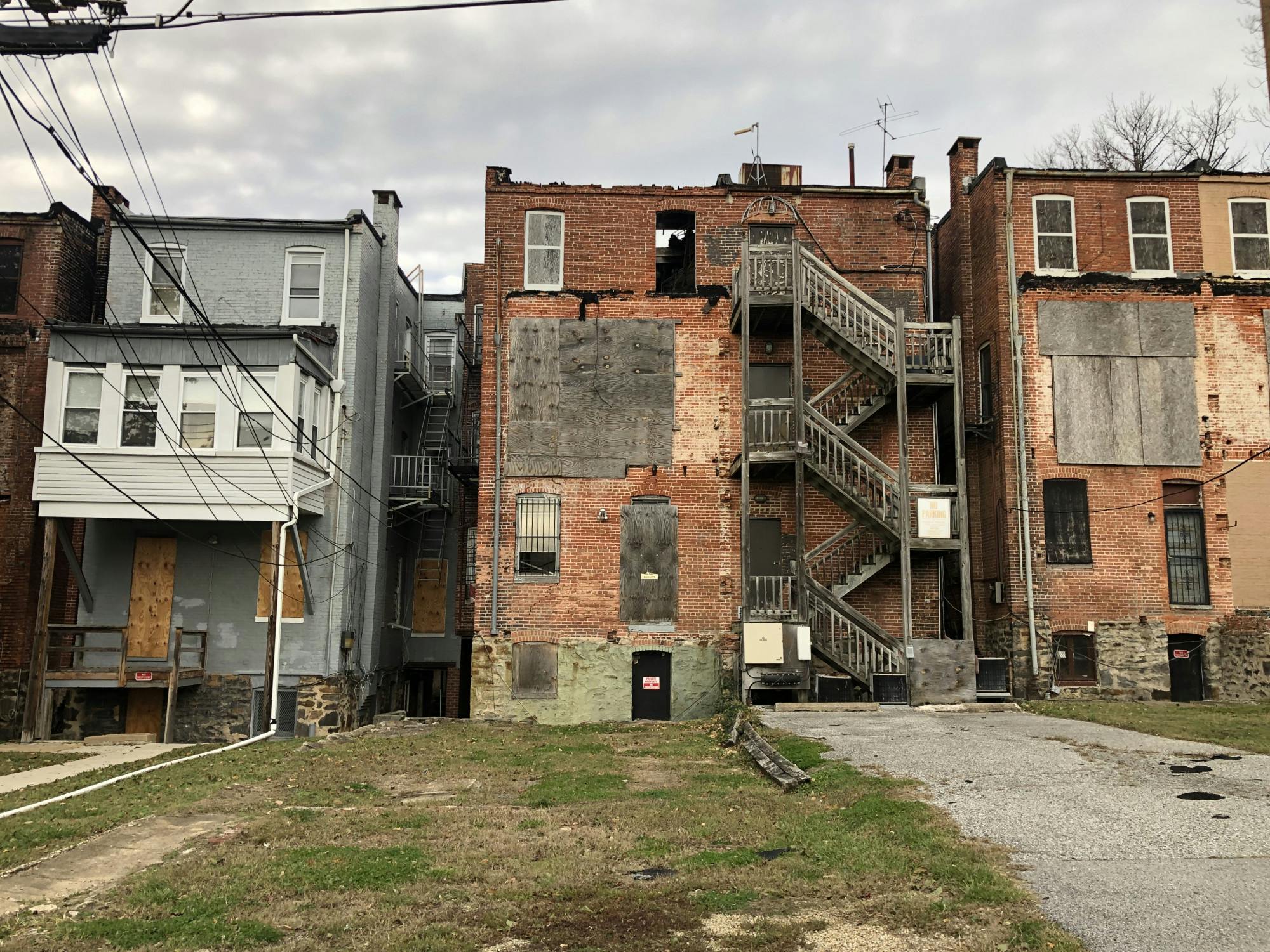 COURTESY OF CHRIS H. PARK
Hopkins announced that several rowhomes in the University’s possession will be demolished in December.