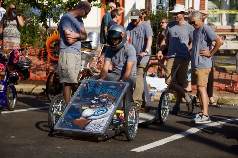 Leon SANTHAKUMAR /PHOTOGRAPHY EDITOR
The Toilet Bowel Race is an unconventional Hampdenfest tradition.