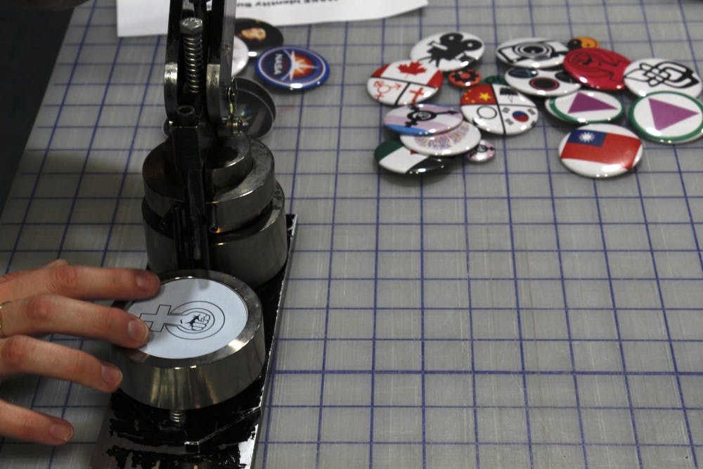 COURTESY OF THE DIGITAL MEDIA CENTER
The DMC hosted an event where students could make their own buttons.