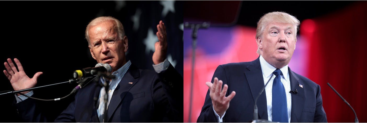 GAGE SKIDMORE/CC BY SA-2.0 / graphic by Lakshay Sood
Trump’s antics failed to impress voters, handing an average-performing Biden the win.&nbsp;