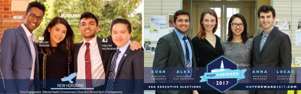 COURTESY OF NEW HORIZONS AND HOPFORWARD
Voting for the SGA election begins on Friday.
