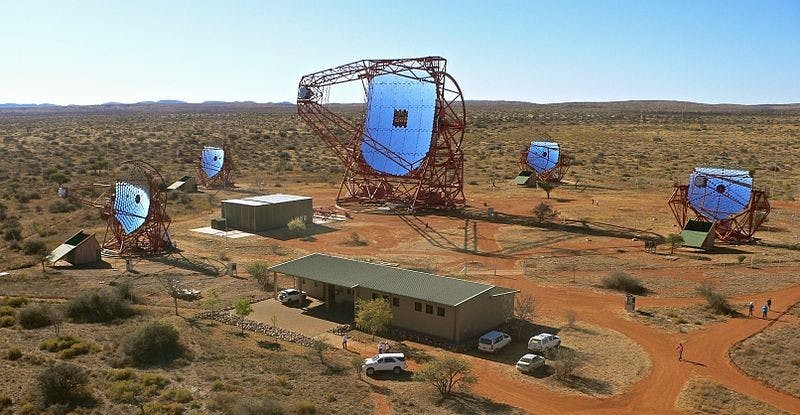 NASA/DOE/PUBLIC DOMAIN
MAGIC telescopes can observe the universe by detecting gamma rays.