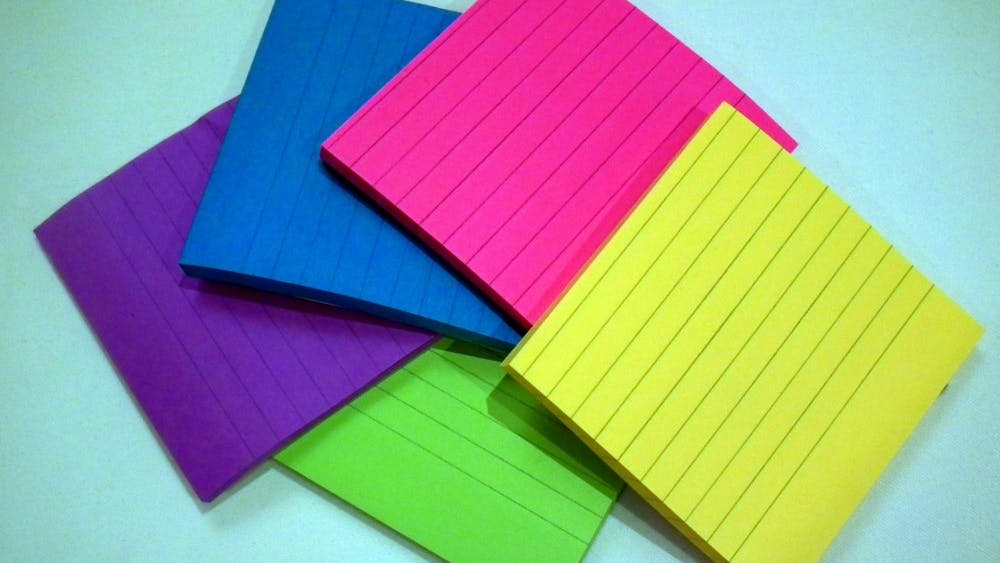  RAMESH NG/ CC BY-SA 2.0
 Available in many vibrant colors, these versatile pads of paper help me keep my life together.