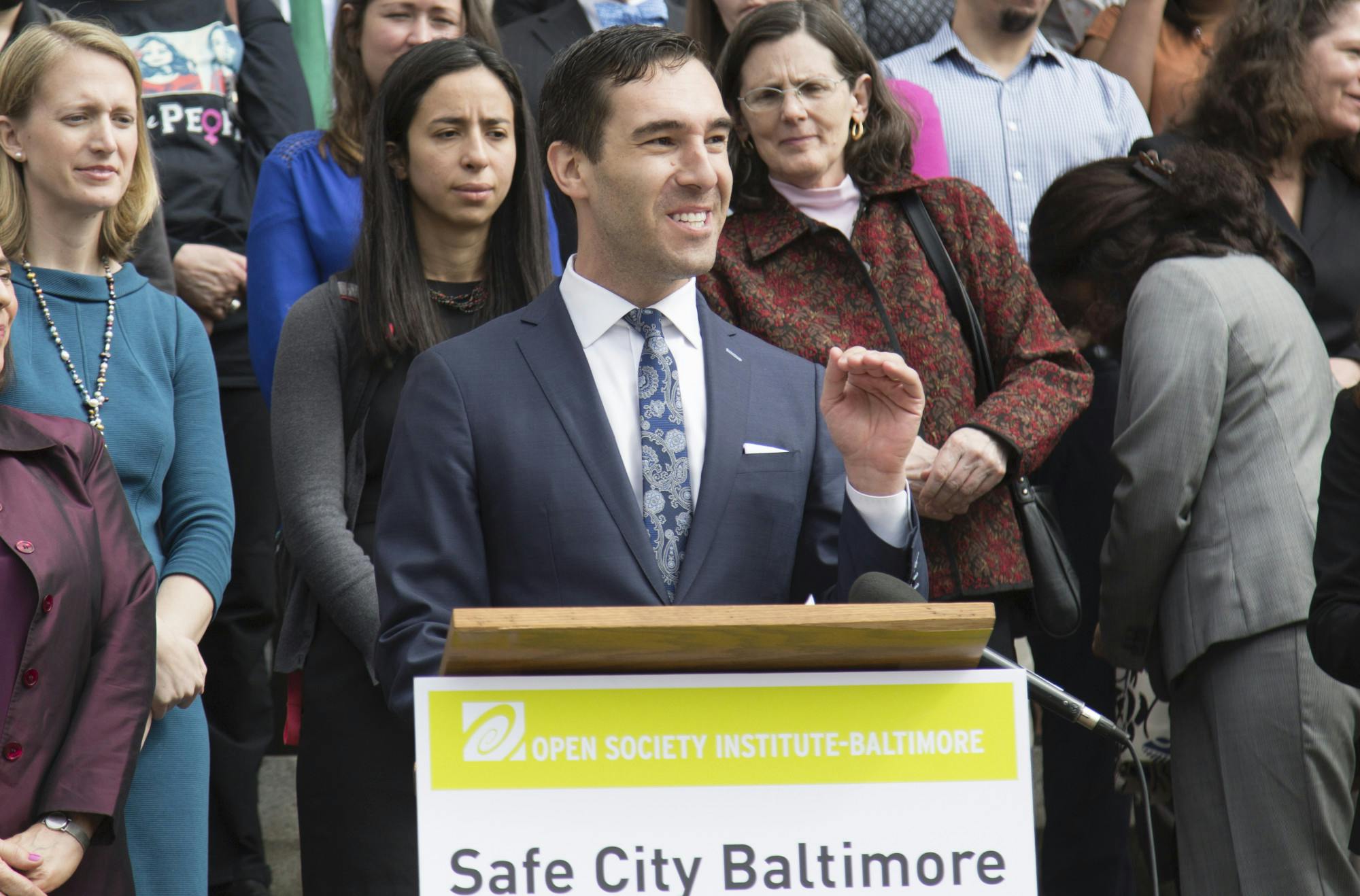PATRICK MACKIE/CC BY-SA 2.0
Councilmember Zeke Cohen, a Hopkins alum, urged students to consider careers in local politics.