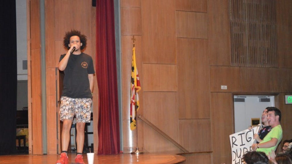  PHOTOGRAPHY EDITOR
Comedian and actor Eric André’s unconventional humor entertained a full crowd, including some of his biggest fans, in Shriver Hall.