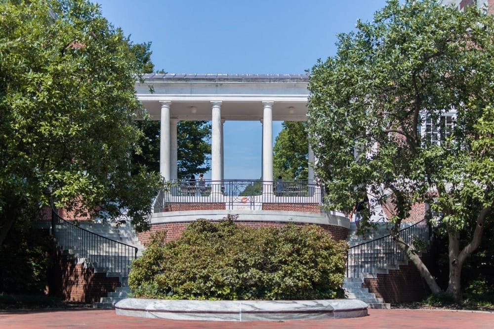 LOUIE HOFFENBERG/PHOTOGRAPHY STAFF
Structural repairs to Krieger and the Colonnade are almost complete.