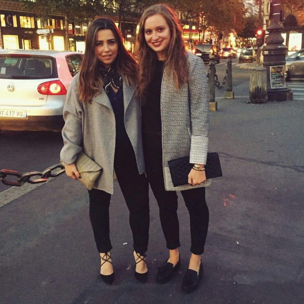 COURTESY OF KATIE RUBERY

The writer, left, and a friend pause for a picture on the streets of Paris.