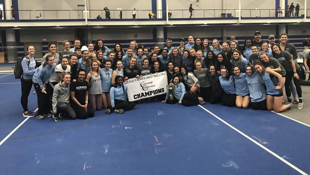 COURTESY OF HOPKINSSPORTS.COM

The women's track and field team won its ninth straight Centennial Conference Indoor Track and Field Championship title.