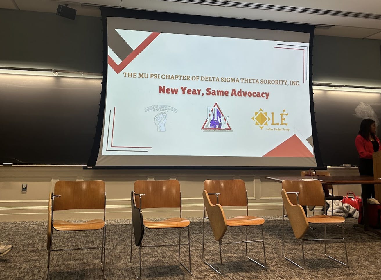 COURTESY OF MYRA SAEED
In a collaborative event hosted by the Mu Psi Chapter of Delta Sigma Theta Sorority, OLÉ and the Black Student Union, students had the opportunity to discuss the impacts of the end of affirmative action on campus with leaders in administration.&nbsp;