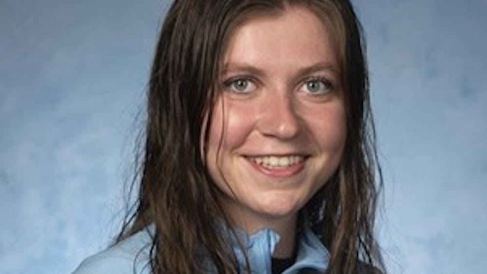 COURTESY OF HOPKINSSPORTS.COM
Sophomore Ashley Heidenrich placed second in a field of 275 at the Rowan Border Battle on Oct. 16.