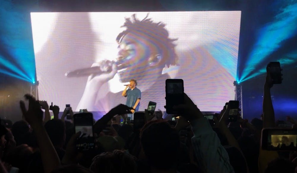 Courtesy of Cate Turner
Brockhampton performing at the Anthem theater in Washington, D.C. on October 16.