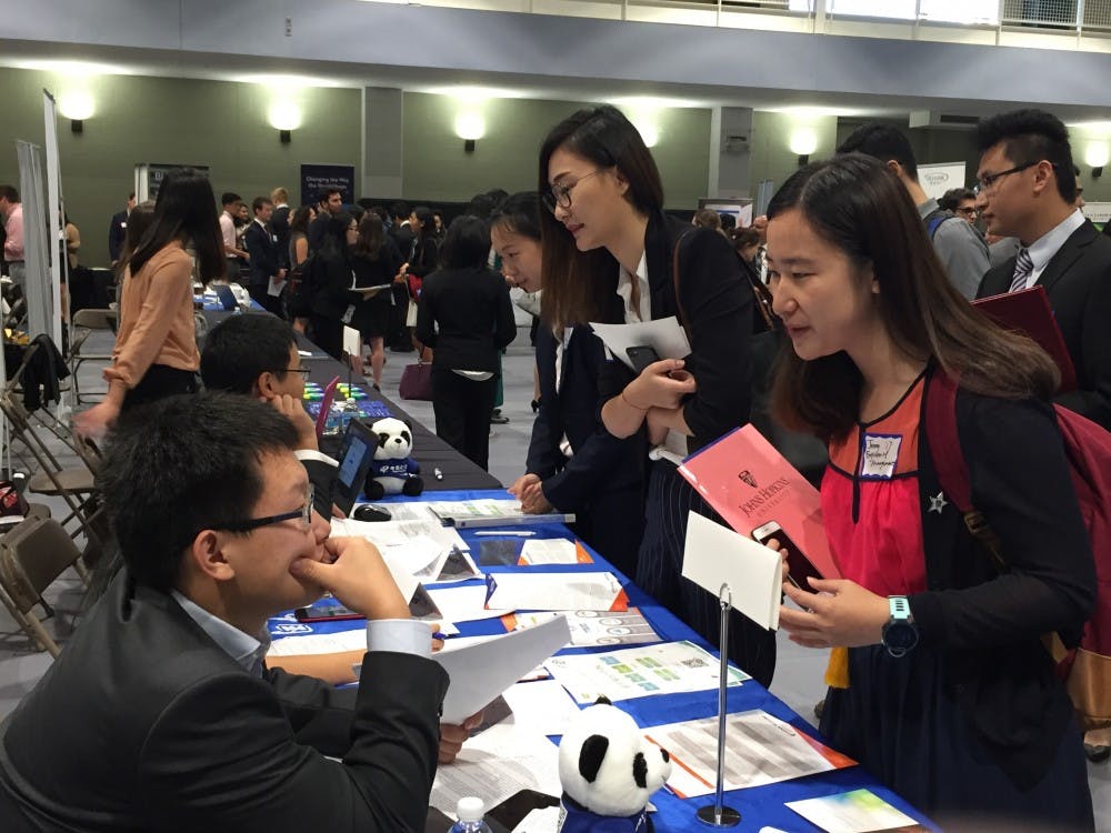 COURTESY OF SARAH Y. KIM
The Career Fair featured over 90 employers on Thursday, September 28.