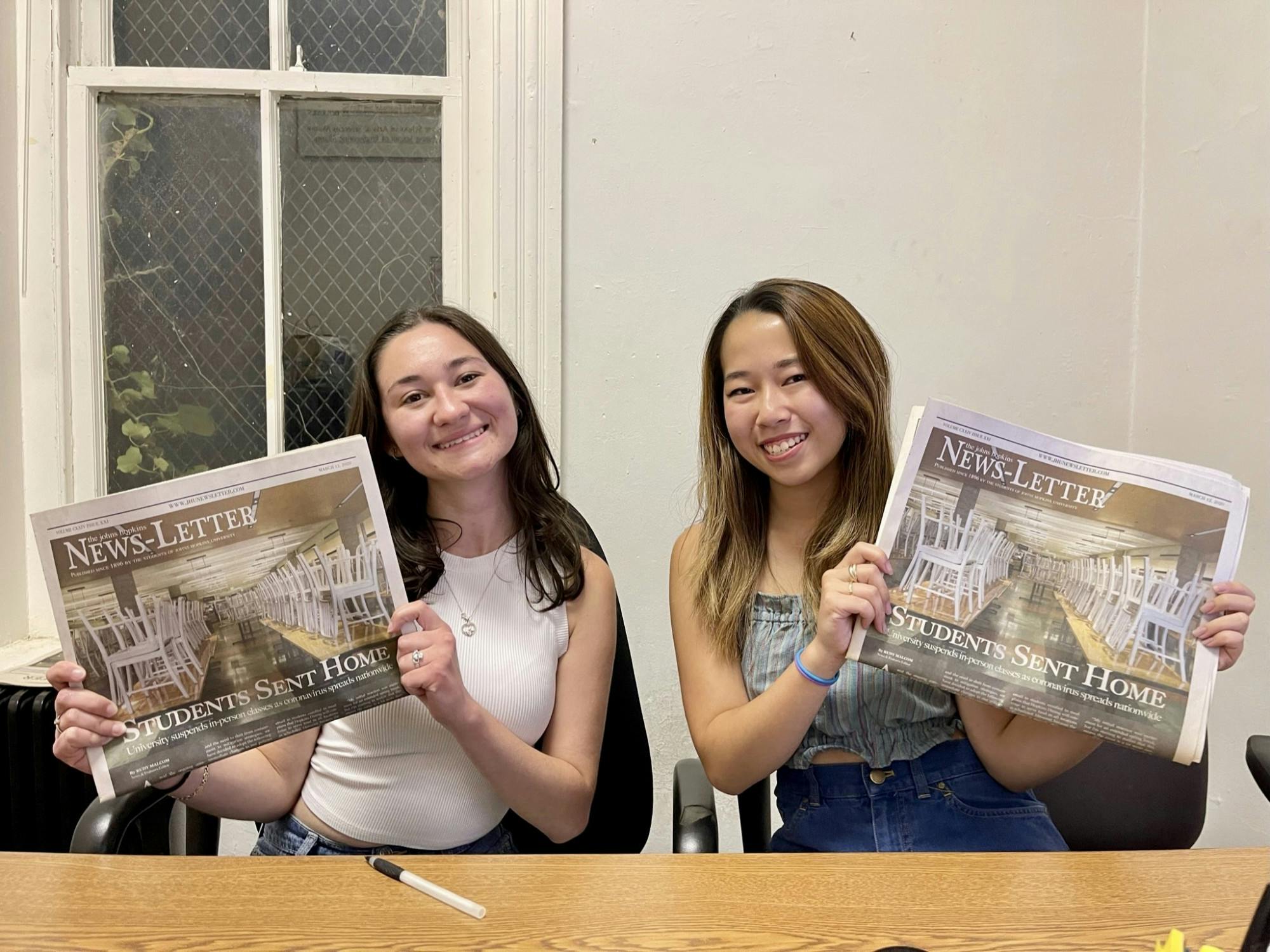 COURTESY OF MICHELLE LIMPE
In anticipation of The News-Letter’s return to print, Limpe and Gahagen discuss the paper’s production history.