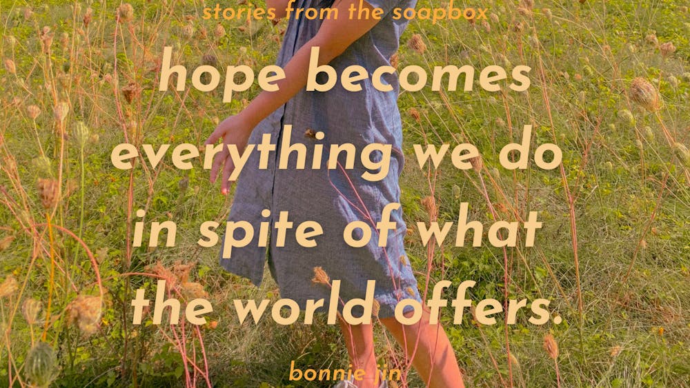 COURTESY OF BONNIE JIN
Jin discusses the importance of optimism in her life.