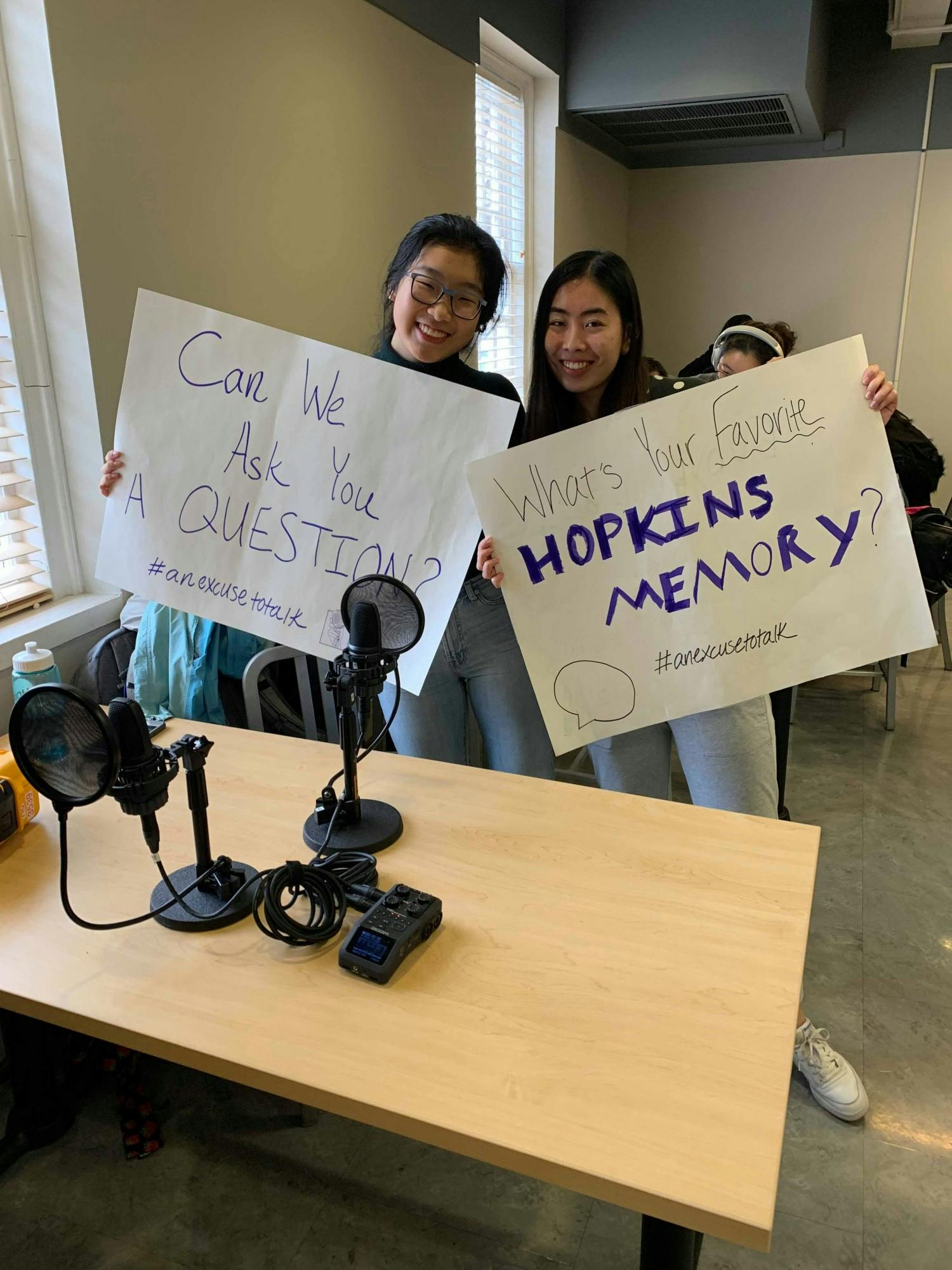 COURTESY OF ZACH WHEELER.
"An Excuse to Talk" is a new student-run podcast meant to strengthen the undergraduate community at Hopkins.